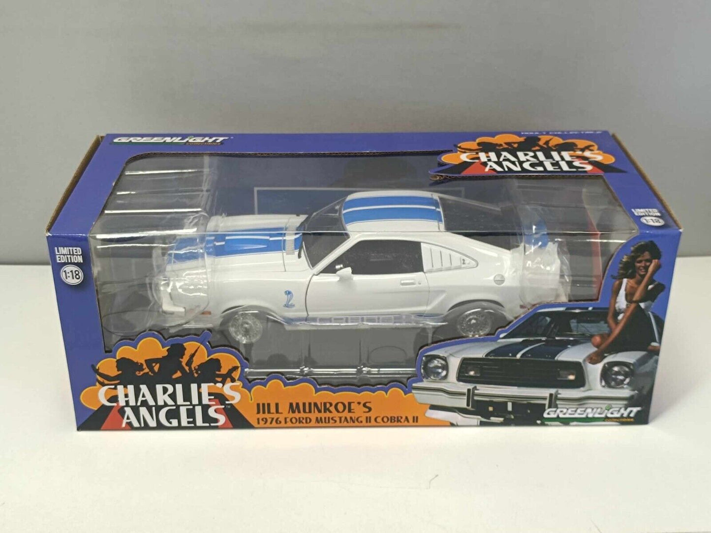 Ford Mustang II Cobra II 1976 Jill Munroe's - Charlie's Angels - Greenlight 1:18