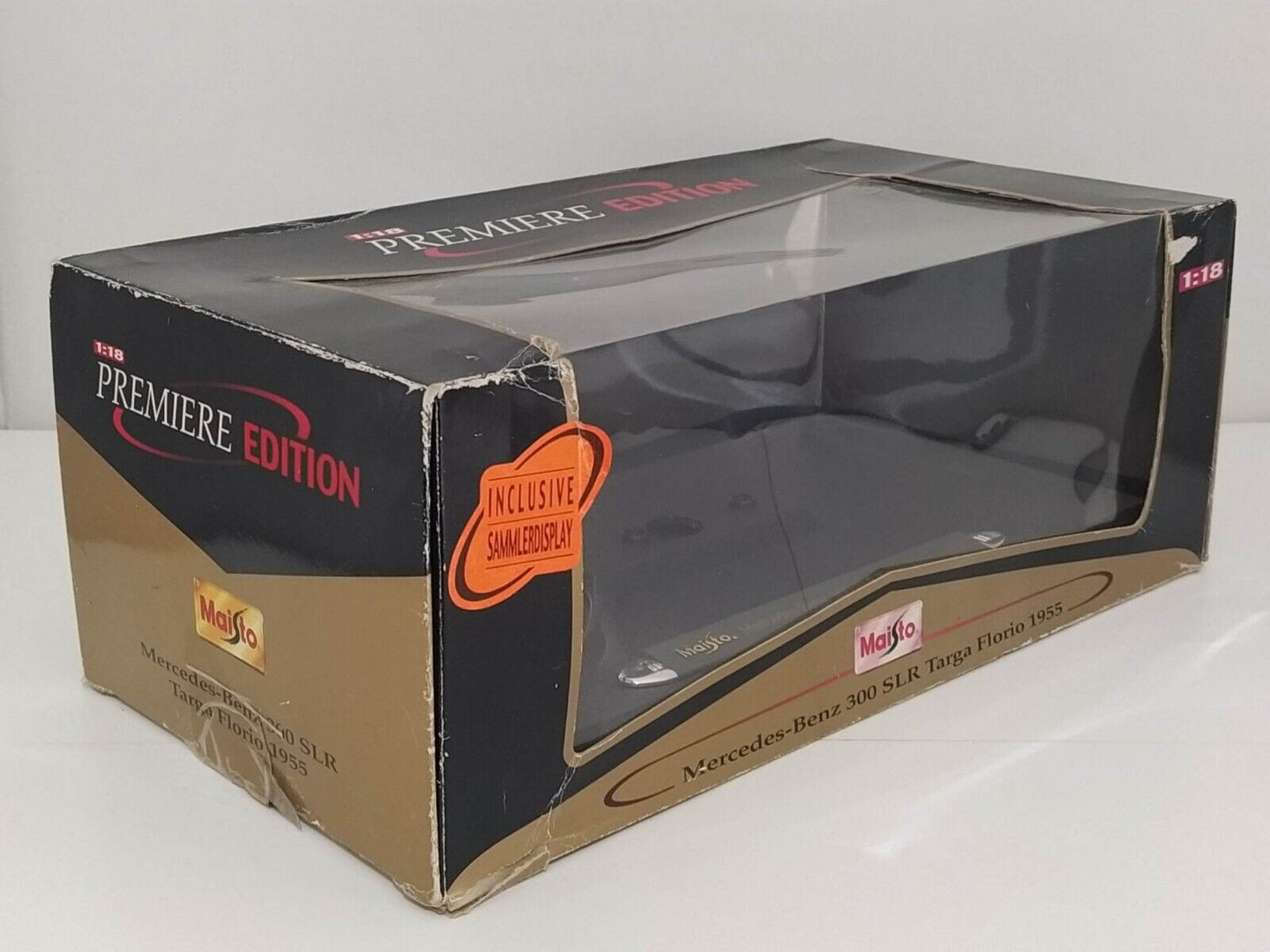 Box Mercedes Benz 300 SLR Targa Florio 1955 - Maisto 1:18 (Only Box)