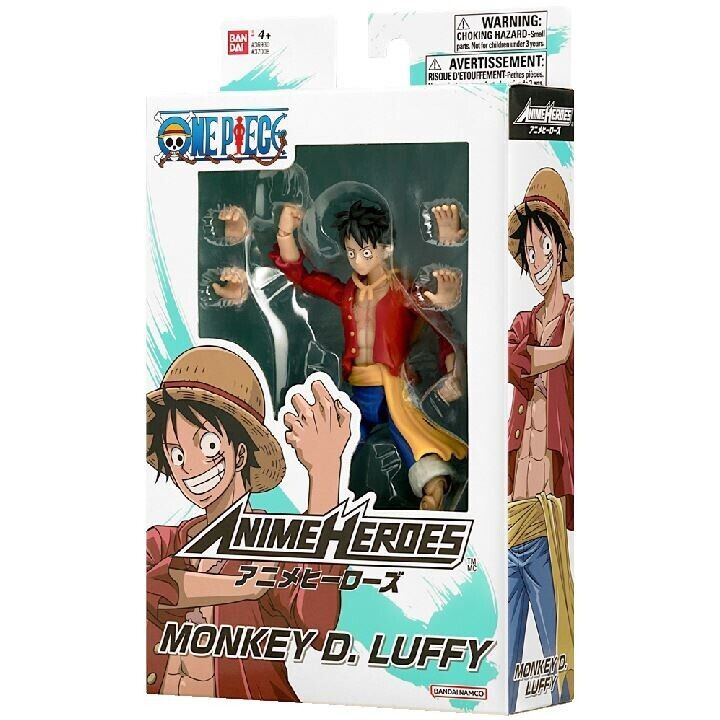 One Piece Onepiece Monkey D. Luffy Action Figure Bandai Namco Anime Heroes Nuovo
