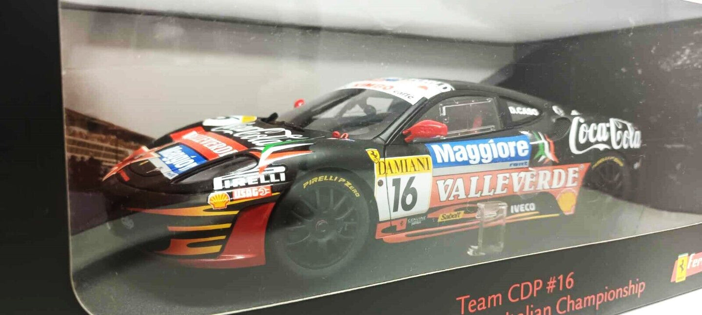 Ferrari F430 Team CDP #16 Vallelunga 2007 Hot Wheels Elite 1:18 Nuovo Die Cast