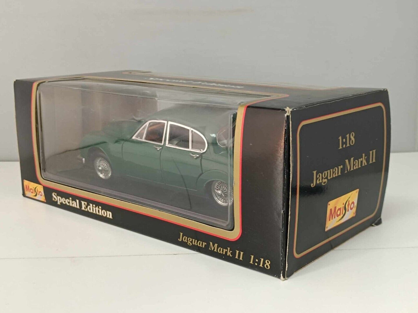 Jaguar Mark 2 1959 Verde Maisto 1/18 Green Usato + Box GM Shop
