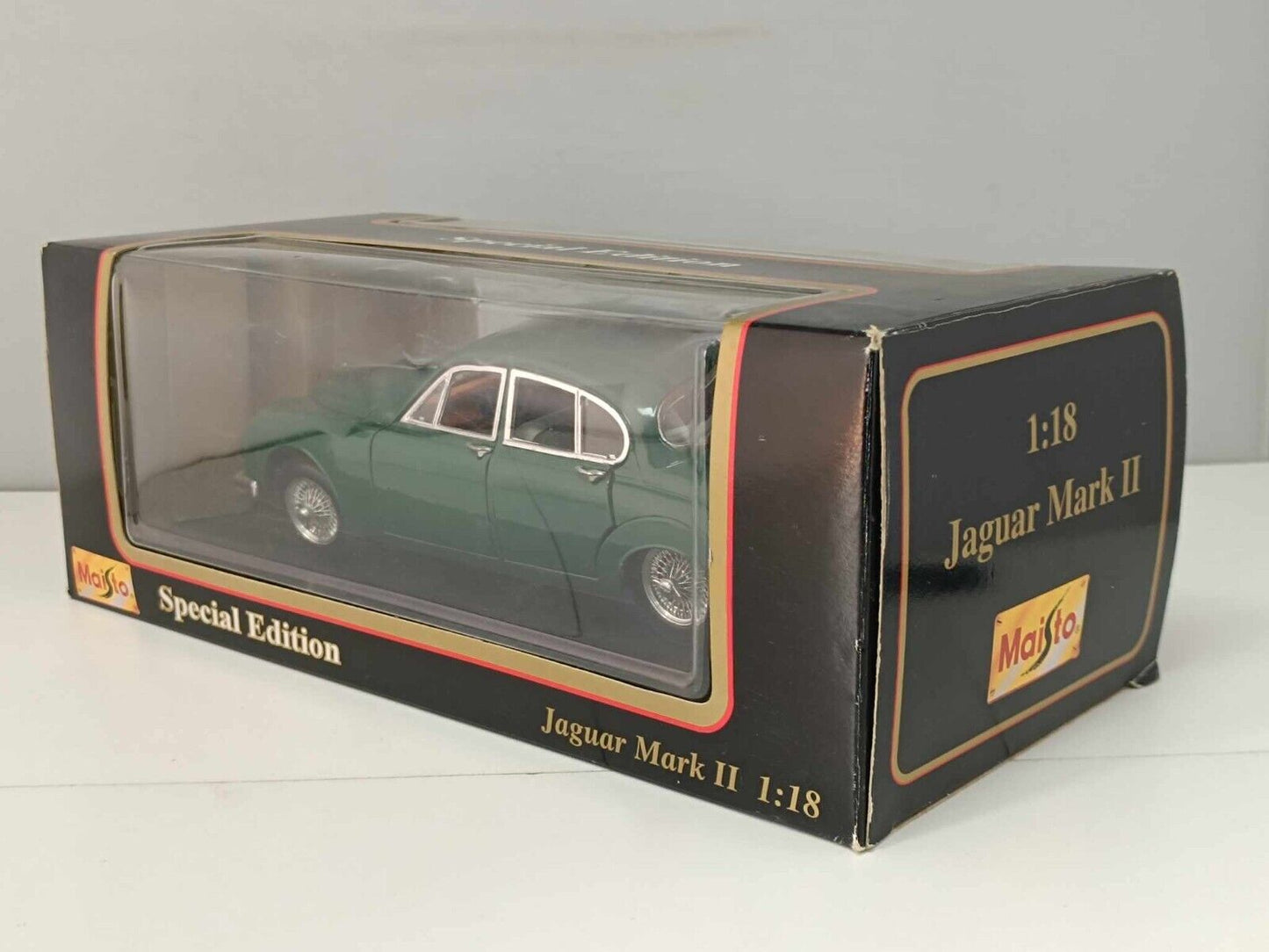 Jaguar Mark 2 1959 Verde Maisto 1/18 Green Usato + Box GM Shop