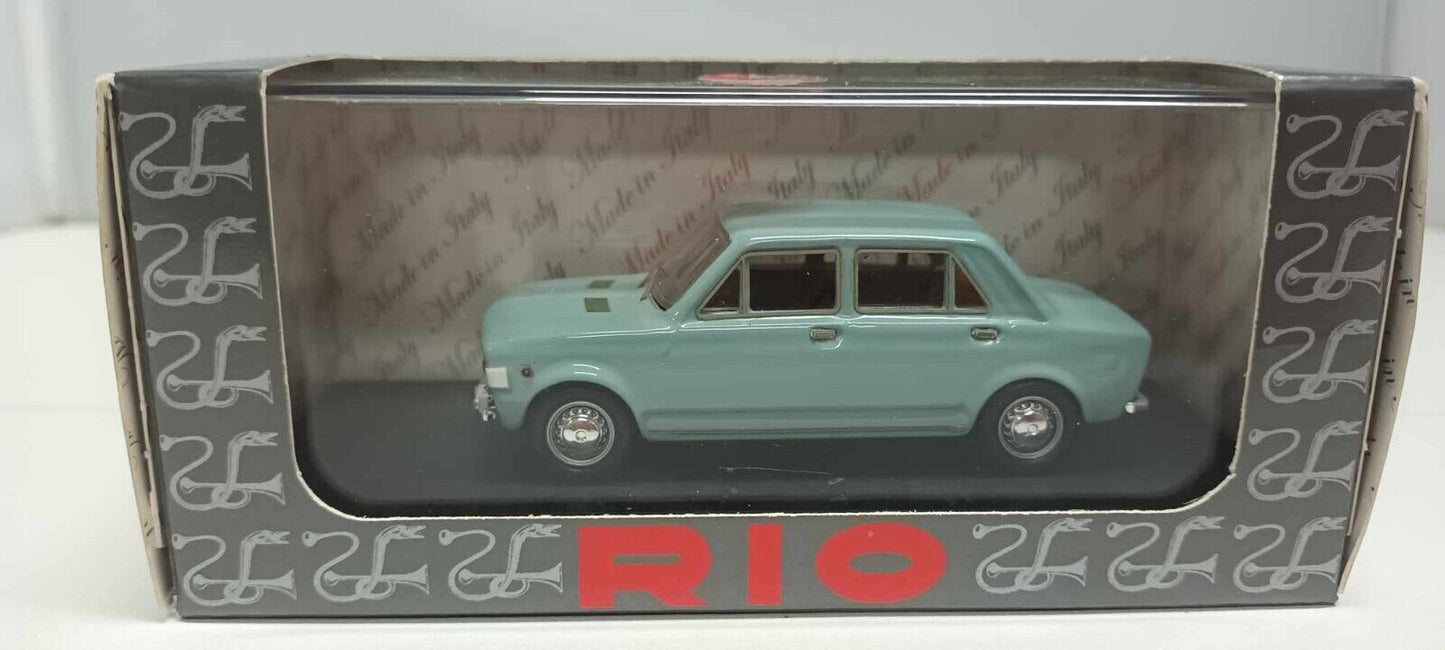 Fiat 128 - 1969 Quattro Porte Rio 1:43 Azzurro Usato + Teca + Box