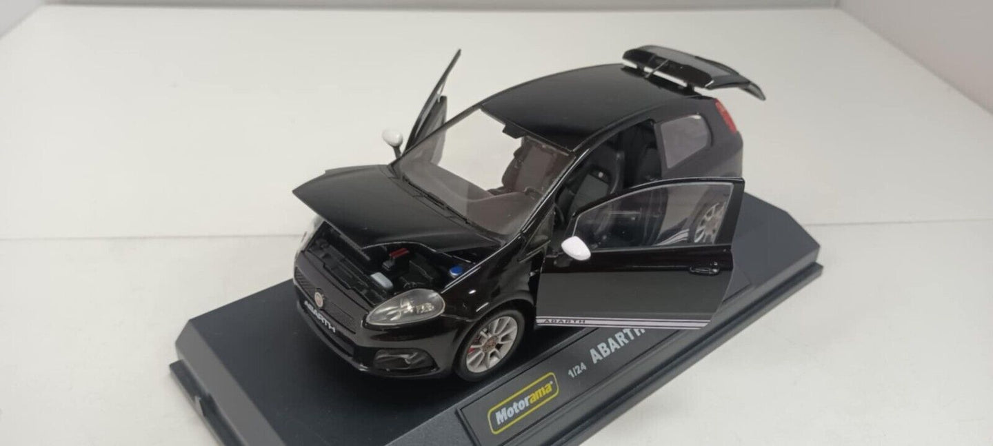 Fiat Abarth Grande Punto Nero Black Motorama 1:24 Usato + Box 1/24 Very Rare 