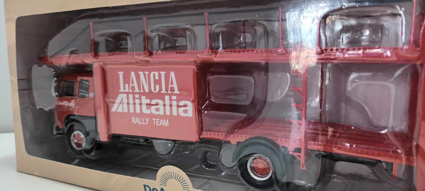 Fiat 673 N Camion Bisarca 1969 Deagostini Lancia Alitalia Rally Team 1:43 Nuovo