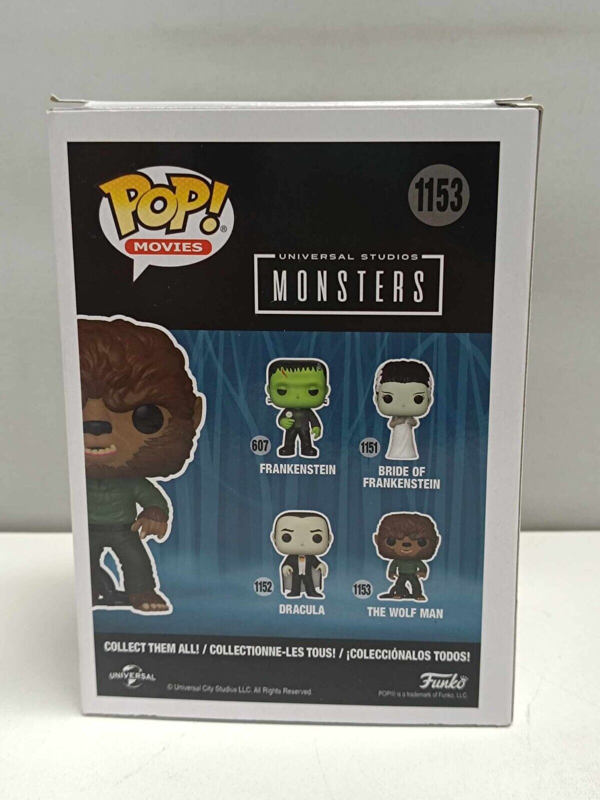 Funko Pop Monsters The Wolf Man #1153 Nuovo