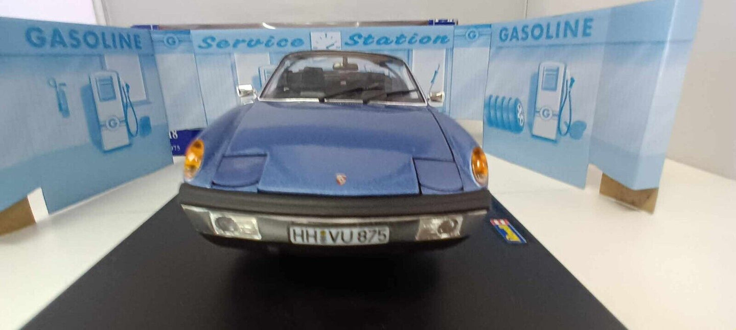 VW Porsche 914/6 Revell 1/18 Blu Metallizzato Blue Usato + Box Rara Very Rare