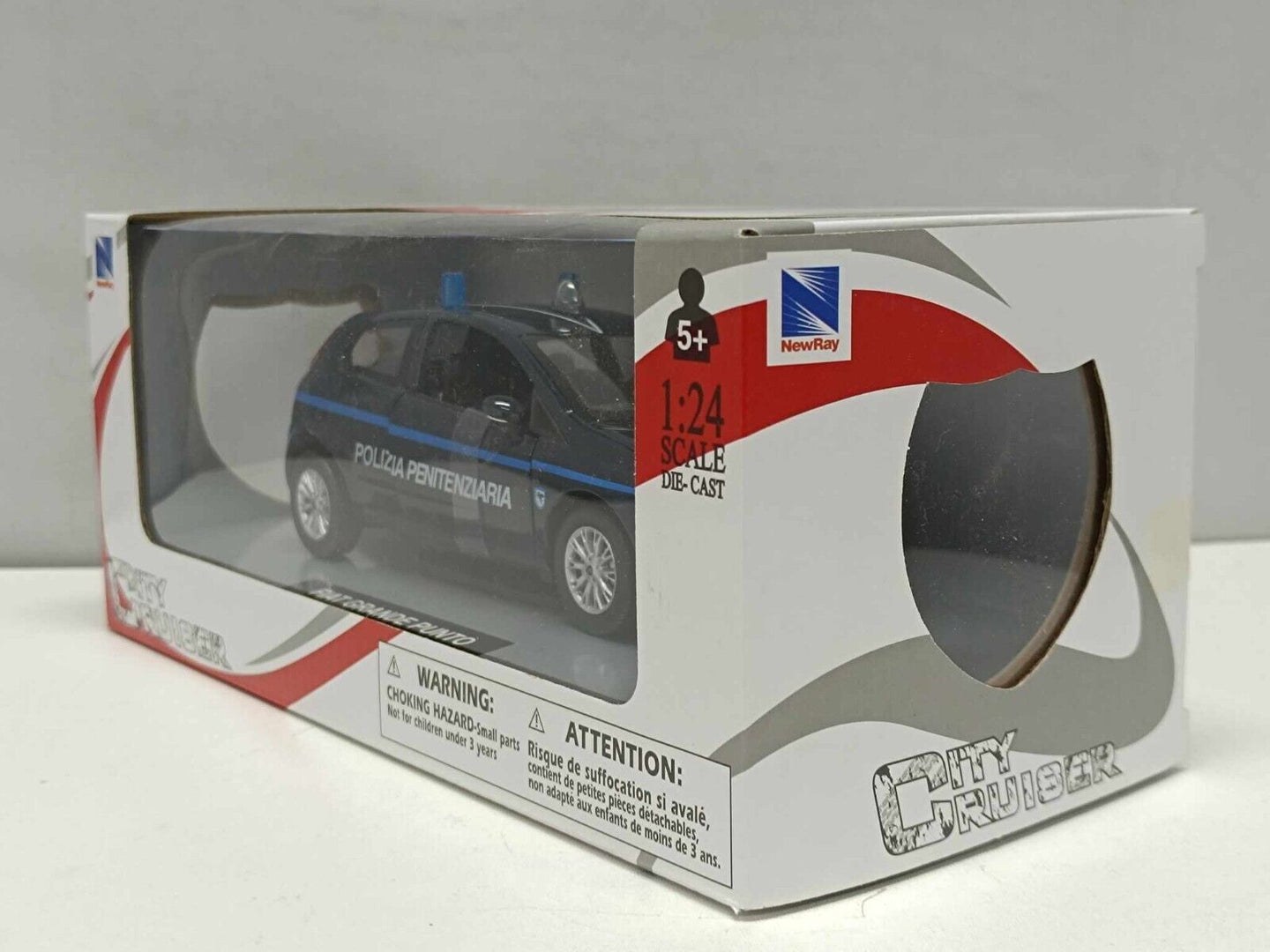 Fiat Punto Polizia Penitenziaria 2006 - New Ray 1:24 Modellino Auto Nuovo