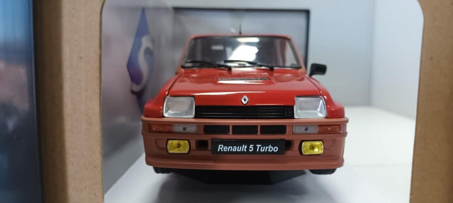 Renault 5 Turbo Rouge Grenade Rosso 1981 Solido 1:18 Usato + Box 1/18