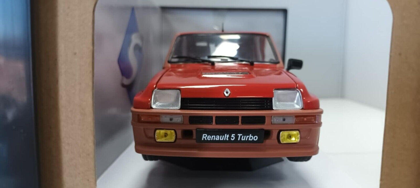 Renault 5 Turbo Rouge Grenade Rosso 1981 Solido 1:18 Usato + Box 1/18
