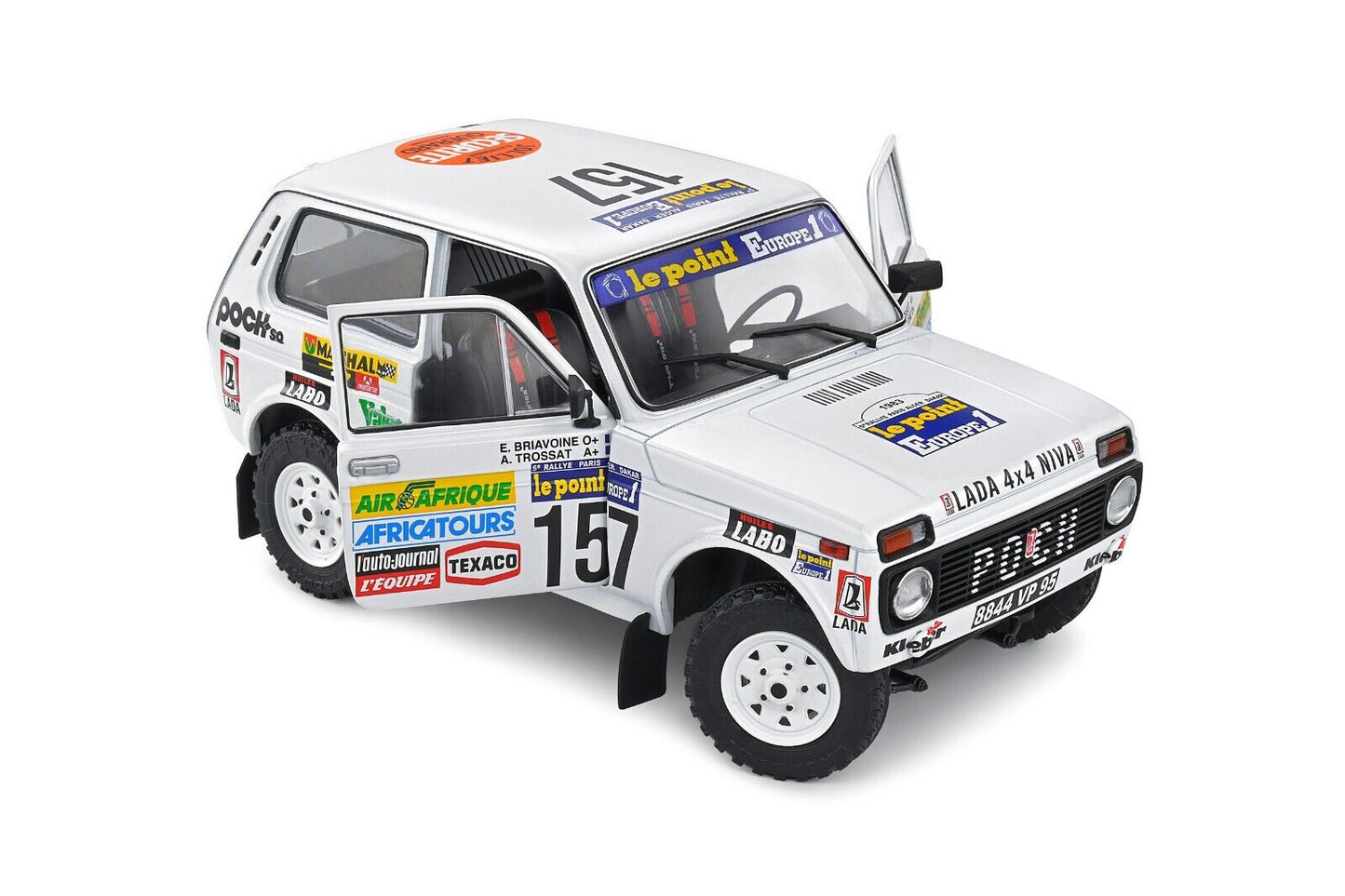 Lada Niva Paris Dakar 1983 Trossat / Briavoine #157 Solido 1:18 Nuovo 1/18