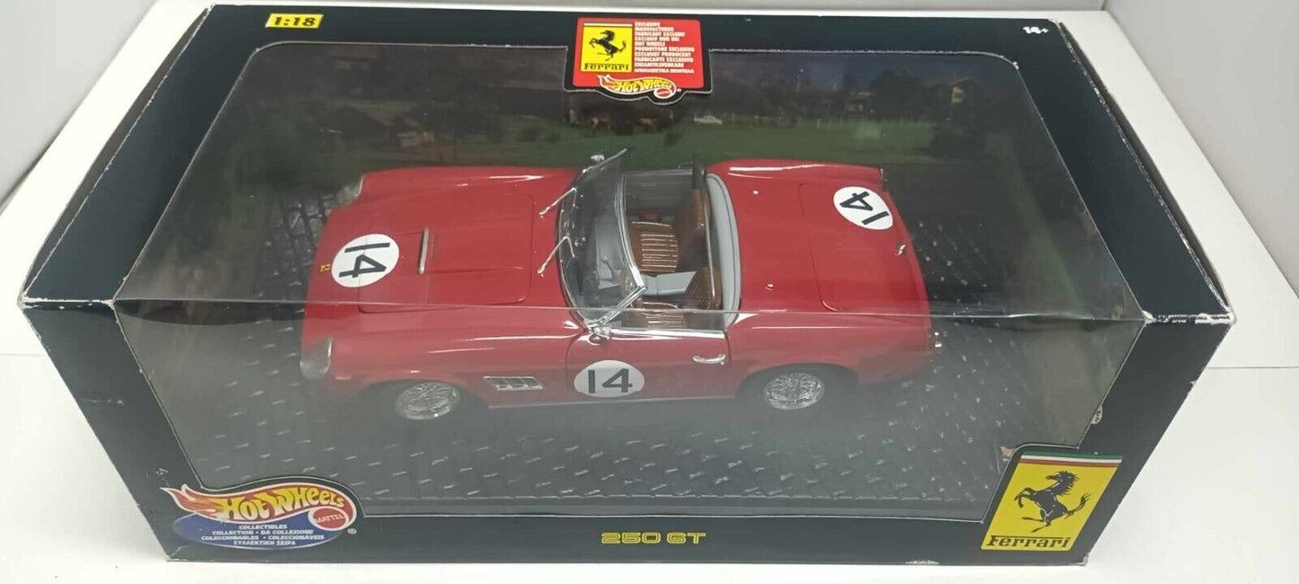 Ferrari 250 GT LWB California Spyder 12h di Sebring 1960 Hot Wheels 1:18 Usato