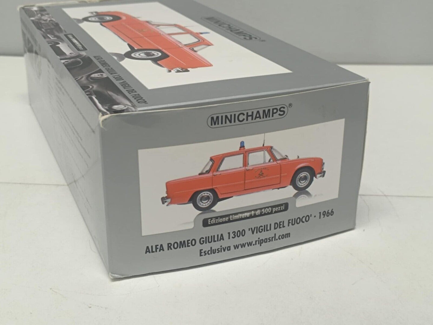 Alfa Romeo Giulia 1300 Vigili del fuoco 1970 Minichamps 1:18 Usato Limited 500