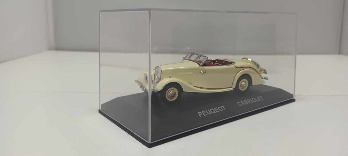Peugeot 401 Eclipse Cabriolet 1935 Norev 1:43 Cream Crema Usato + Teca