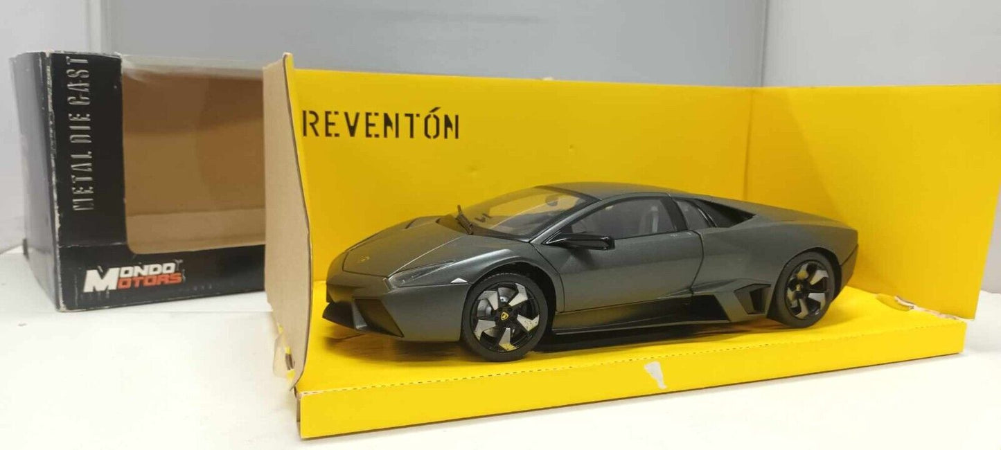Lamborghini Reventon Mondo Motors 1:18 Usato Grigio Scuro Dark Grey 1/18