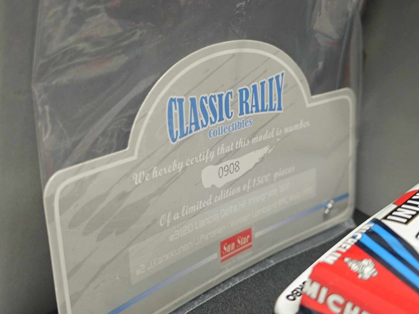 Lancia Delta HF Integrale 16v #2 Winner Lombard Rac Rally 1991 Sun Star 1:18