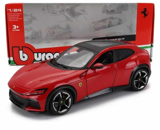 Ferrari Purosangue SUV 2022 Rosso Red - Burago 1:24 Nuovo