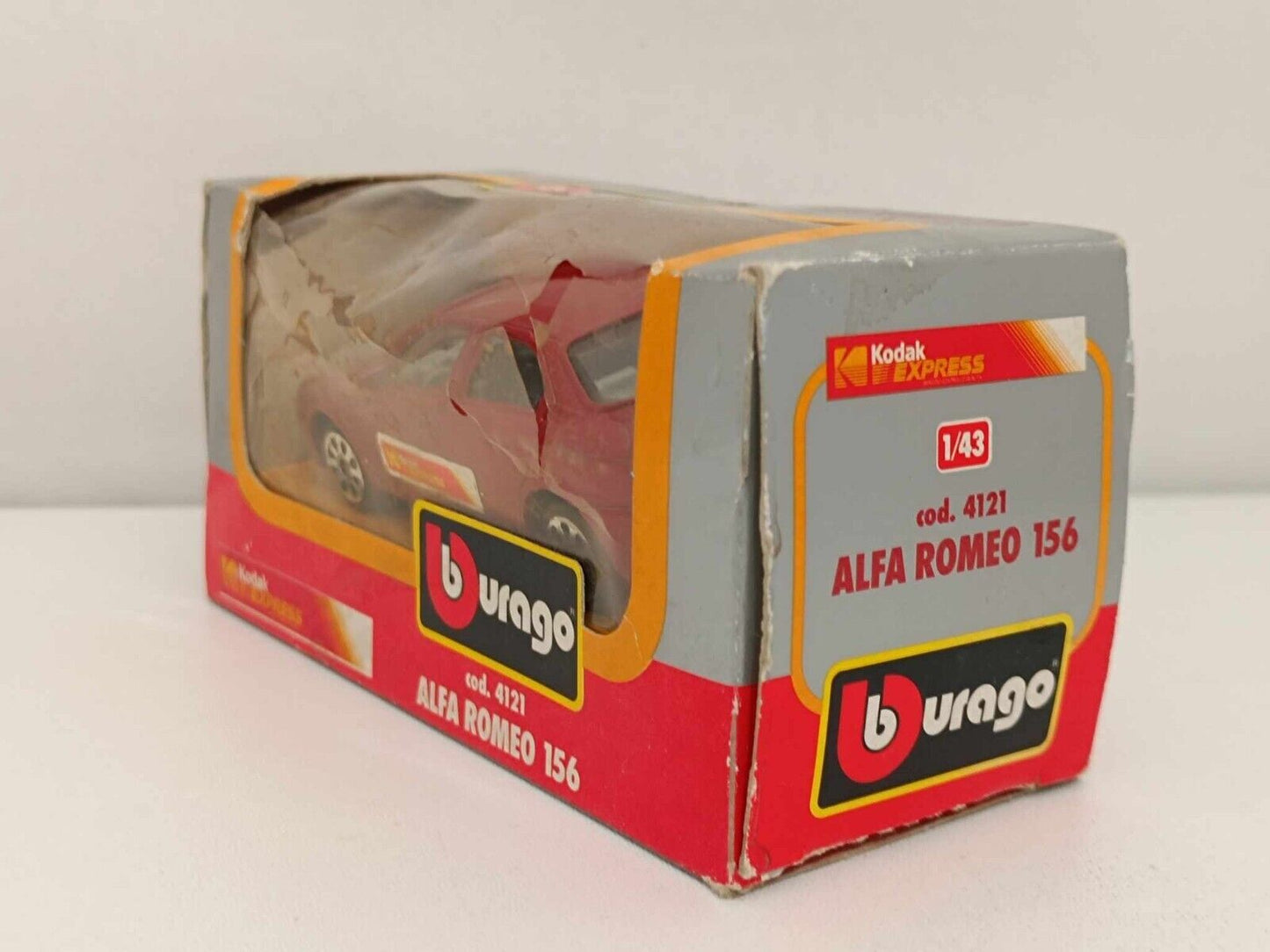 Alfa Romeo 156 Kodak - Burago 1:43 Made in Italy (Promozionale) GM Shop