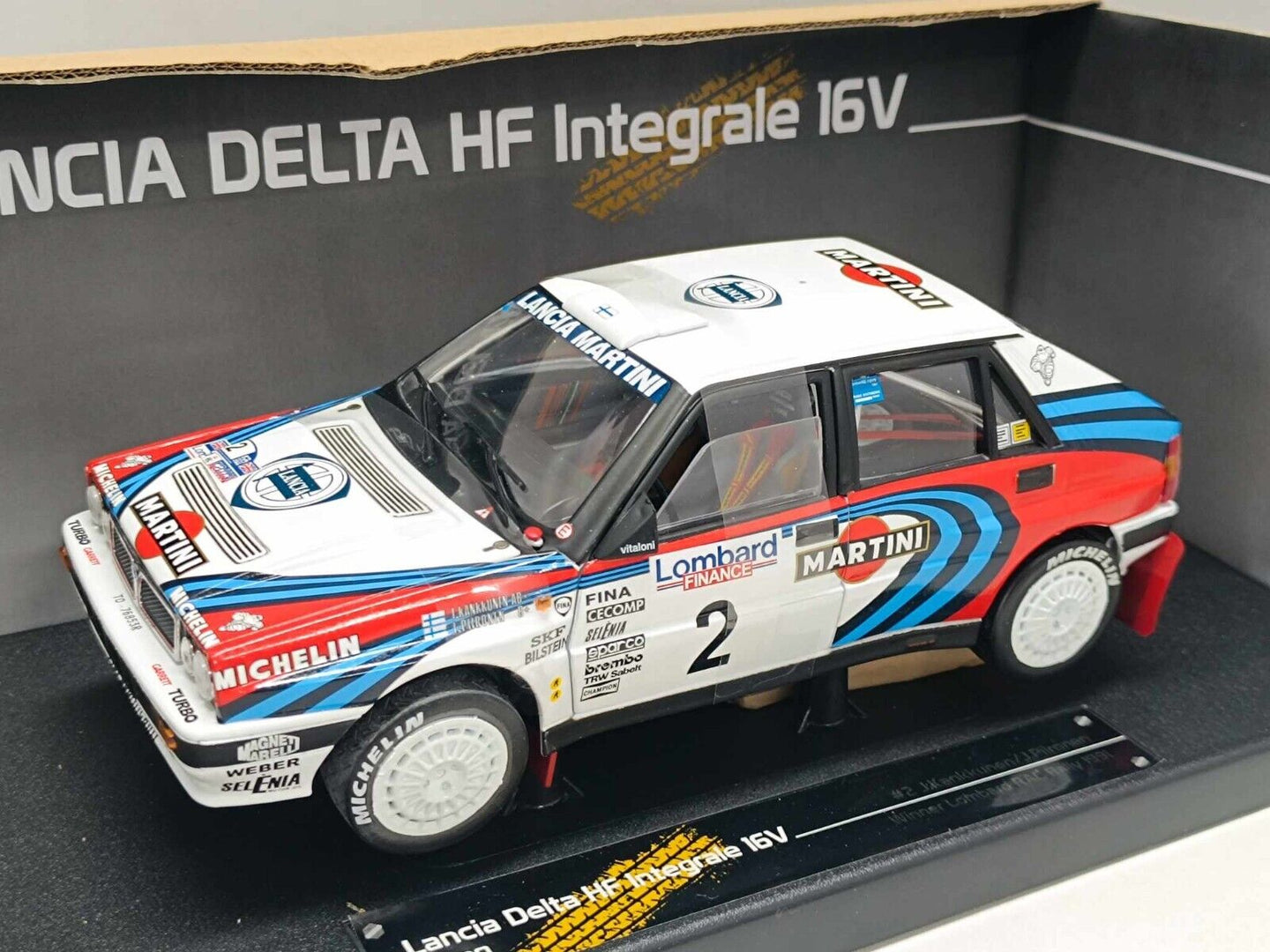 Lancia Delta HF Integrale 16v #2 Winner Lombard Rac Rally 1991 Sun Star 1:18