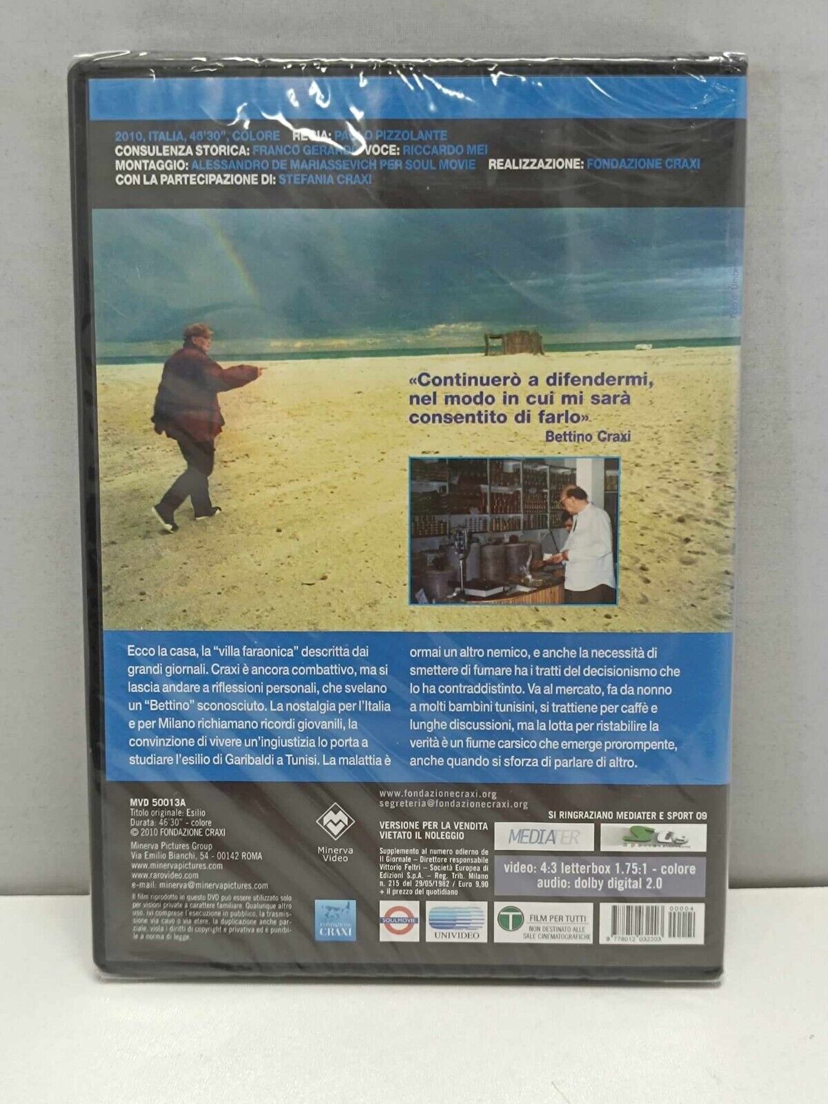 Esilio Film Documentario DVD Nuovo Fondazione Bettino Craxi
