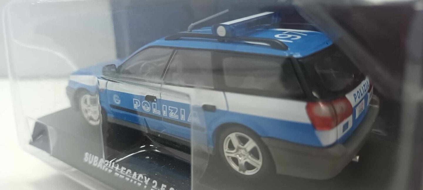 Subaru Legacy 2.5 SW 2000 Polizia Italiana Edicola Deagostini 1:43 Usato Blister