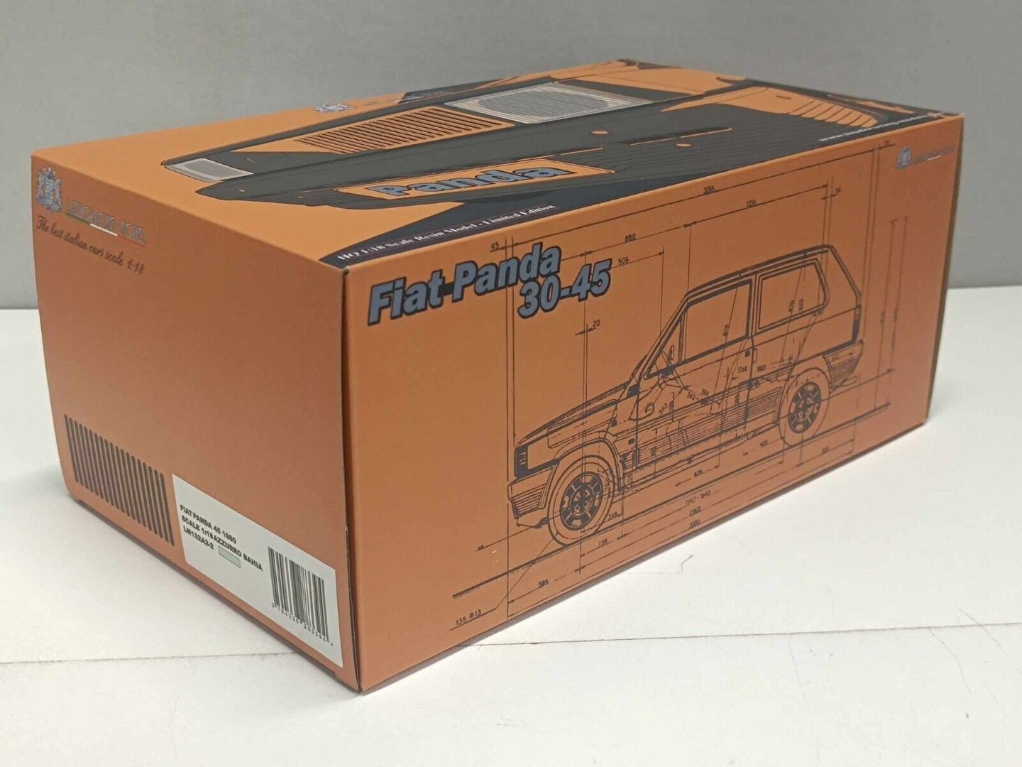 Fiat Panda 45 - 1980 Azzurro Bahia Laudoracing 1:18 Nuovo LM132A2-2
