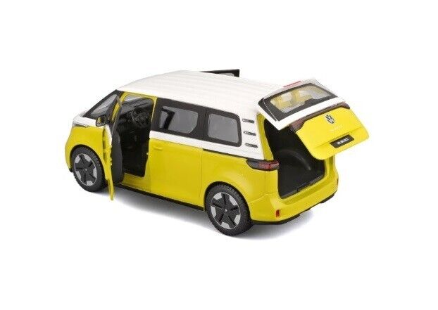 Volkswagen ID. Buzz 2023 Bianco Giallo White Yellow Maisto 1:24 Nuovo 1/24