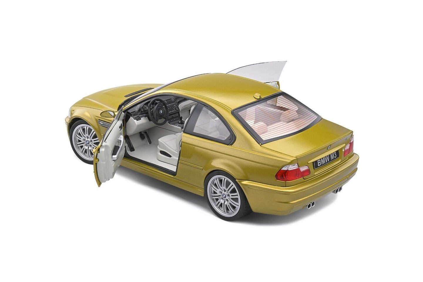 BMW E46 M3 Coupé 2000 Giallo Phoenix Yellow Solido 1:18 Nuovo 1/18