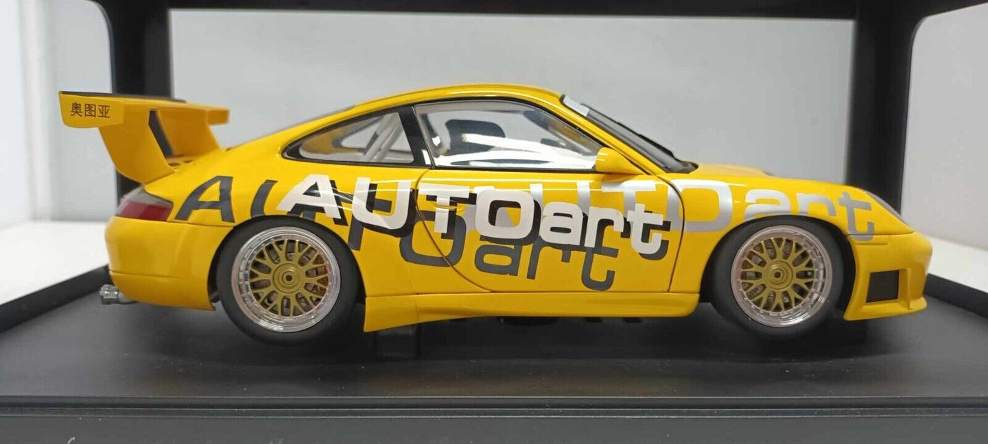 Porsche 911 996 GT3R Cup Giallo Yellow Autoart 1:18 Usato + Box Limited Edition