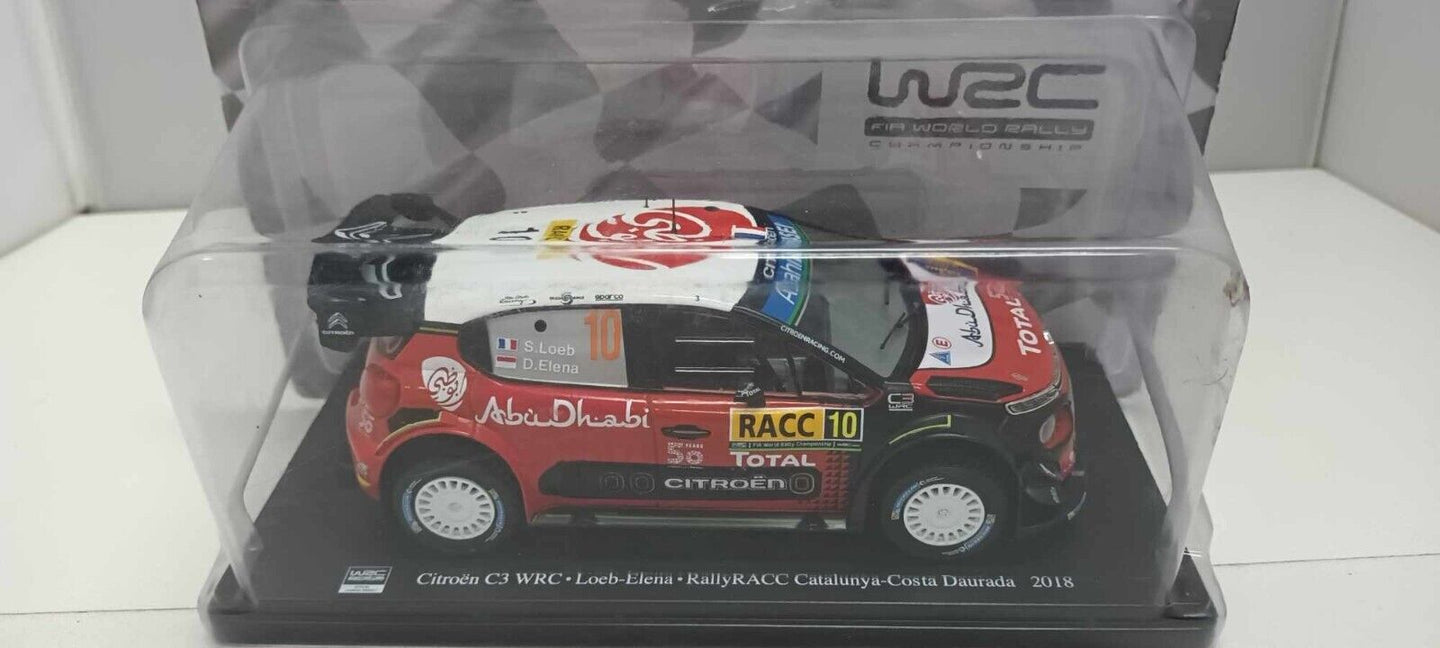 Citroen C3 WRC 2018 Loeb - Elena RallyRACC Catalunya-Costa Daurada Edicola 1:24
