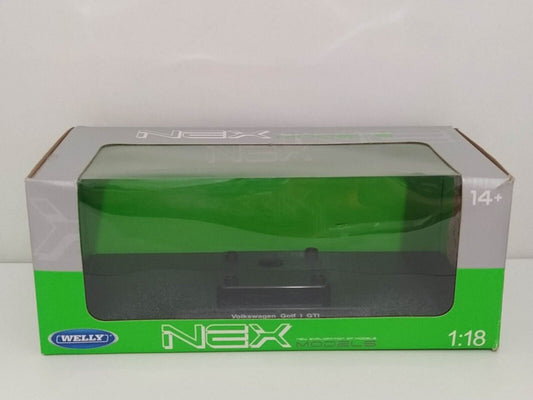 Box + Basetta Volkswagen Golf GTI I - Welly 1:18 (Only Box)