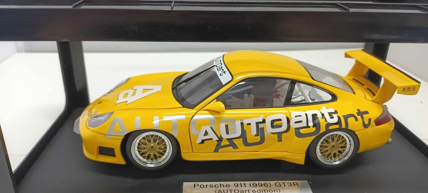 Porsche 911 996 GT3R Cup Giallo Yellow Autoart 1:18 Usato + Box Limited Edition