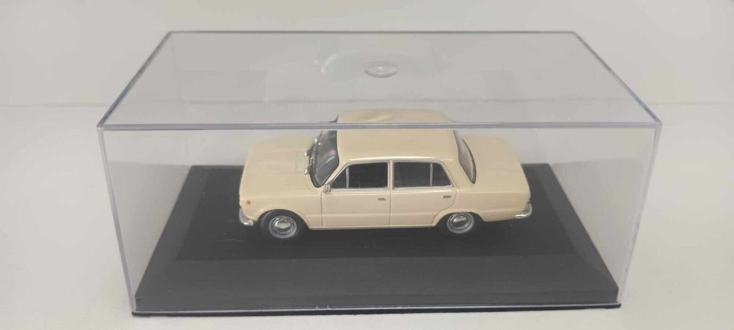 Fiat 124 L Berlina 1968 Beige Edicola 1:43 Usato + Teca Die Cast