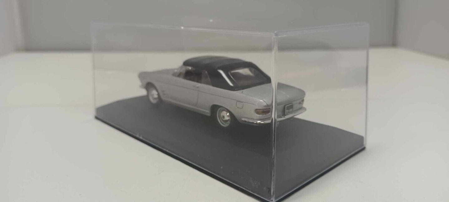 Fiat 2300 S Cabriolet Starline Models 1:43 Silver Usato + Teca + Basetta