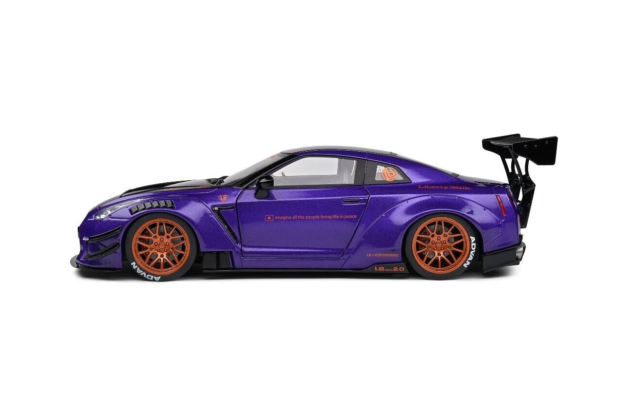 Nissan Skyline GT-R R35 Body Kit Type 2 Purplezilla 2022 Solido 1:18 Nuovo