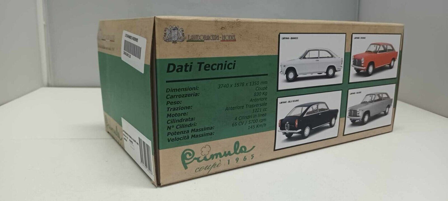 Autobianchi Primula Coupé 1965 Bianco White Laudoracing 1:18 Limited Edition