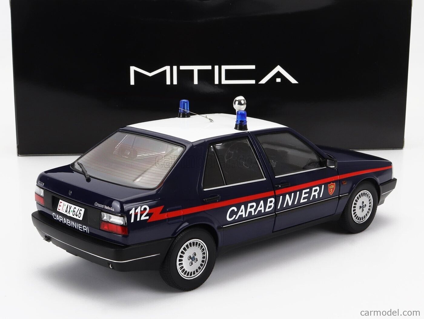 Fiat Croma 2.0 Turbo IE Carabinieri Police 1988 Mitica 1:18 Nuovo 1/18