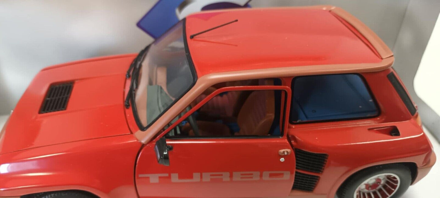 Renault 5 Turbo Rouge Grenade Rosso 1981 Solido 1:18 Usato + Box 1/18