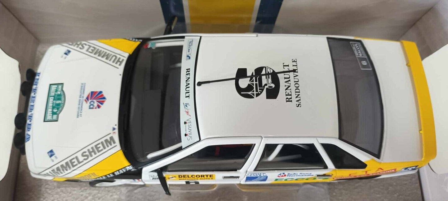 Renault 21 Turbo GrA Rallye Charlemagne 1991 Rats - Menard #6 Solido 1:18 Nuovo