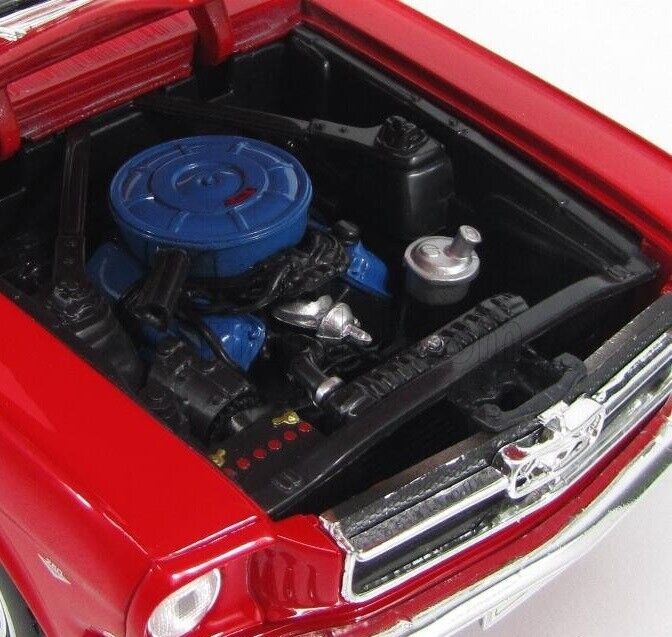 Ford USA Mustang Cabriolet 1/2 - 1964 Red Rosso - Welly 1:18 Nuovo 1/18