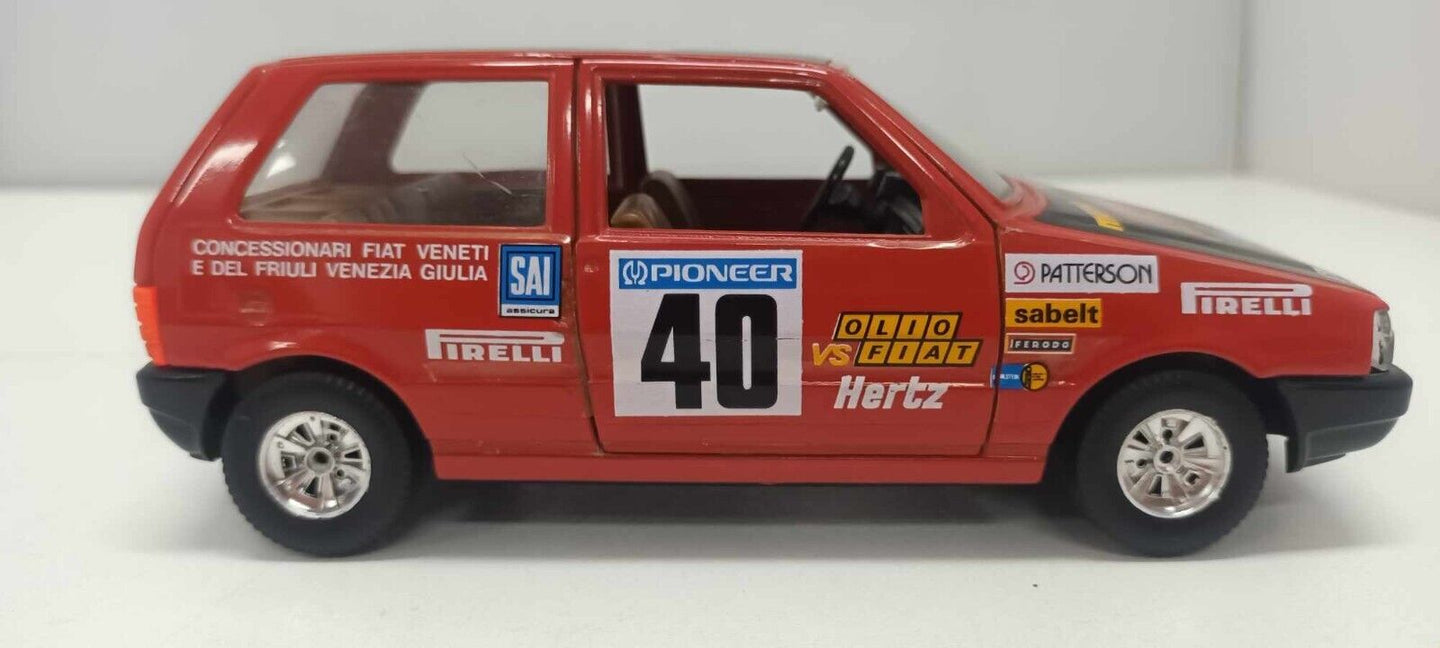 Fiat Uno Turbo #40 Obsoleta Burago 1:24 Usato Made In Italy 1/24