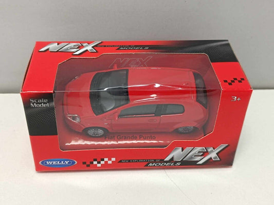 Fiat Grande Punto Red Rosso 2006 - Welly Nex 1:43 Nuovo