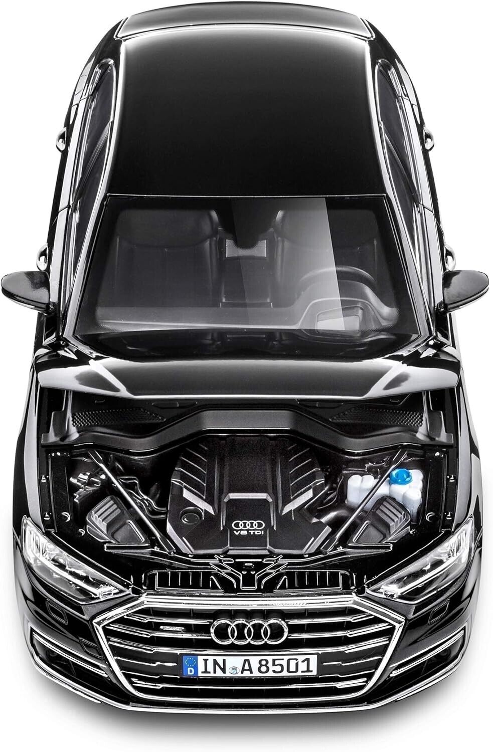 Audi A8 L Mythosschwartz Myth Black Norev 1:18 Audi Collection Usato + Box