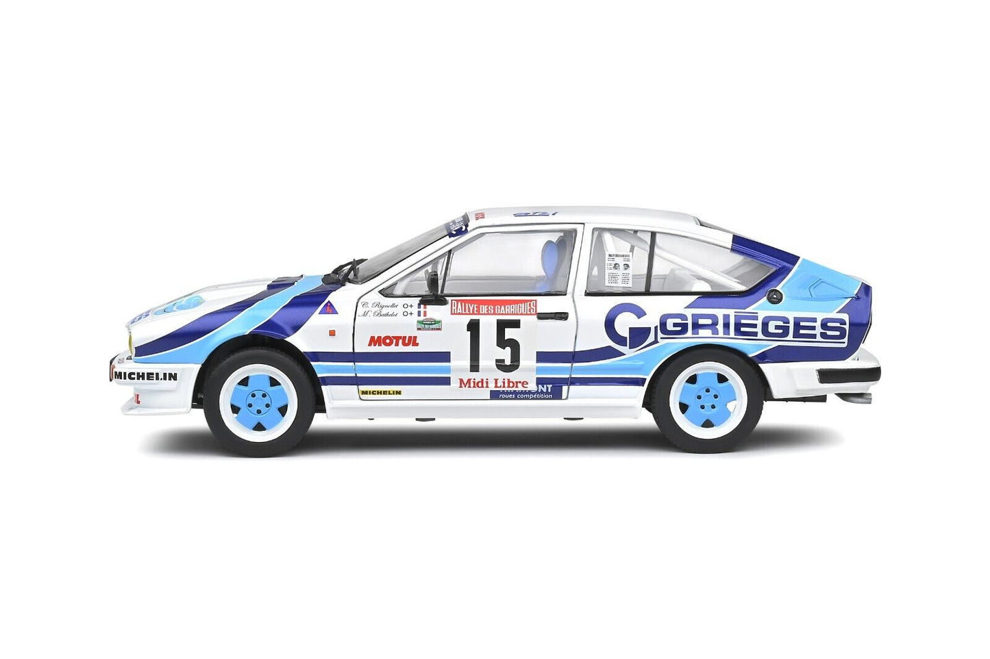 Alfa Romeo GTV6 Rallye Des Garrigues 1986 #15 Rigollet - Bathelot Solido 1:18
