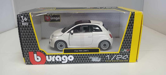 Fiat 500 - 2007 Bianco White Burago Bburago 1:24 Nuovo
