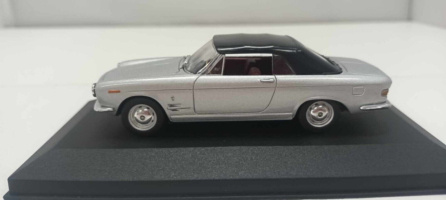 Fiat 2300 S Cabriolet Starline Models 1:43 Silver Usato + Teca + Basetta