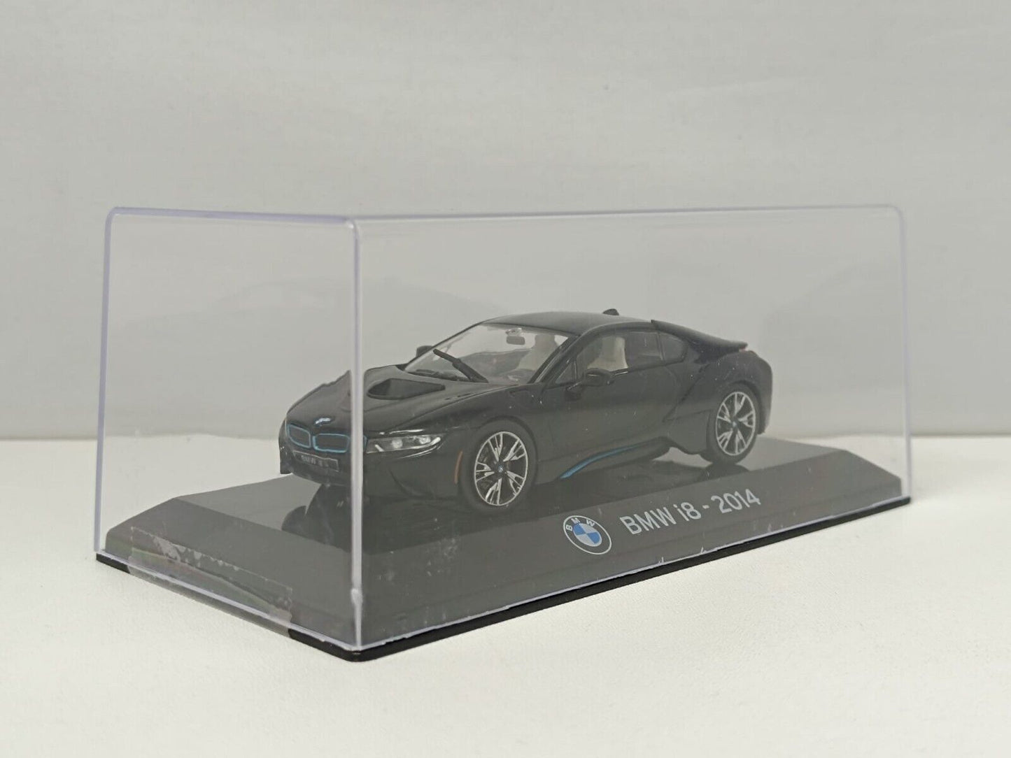 BMW i8 2014 Edicola 1/43 Nero + Teca Usato GM Shop