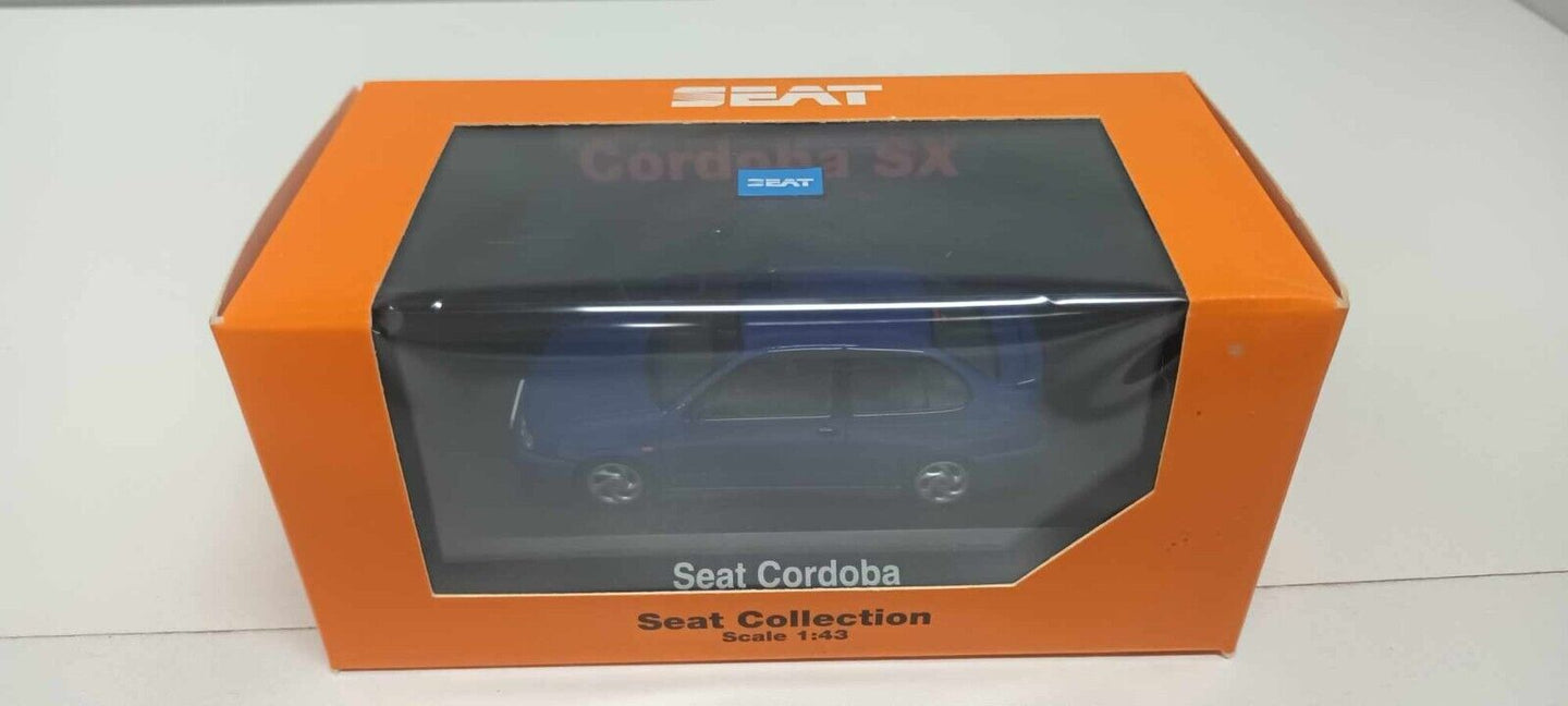 Seat Cordoba SX 1999 Herpa Seat Collection 1:43 Blu Metallizzato Usato + Teca