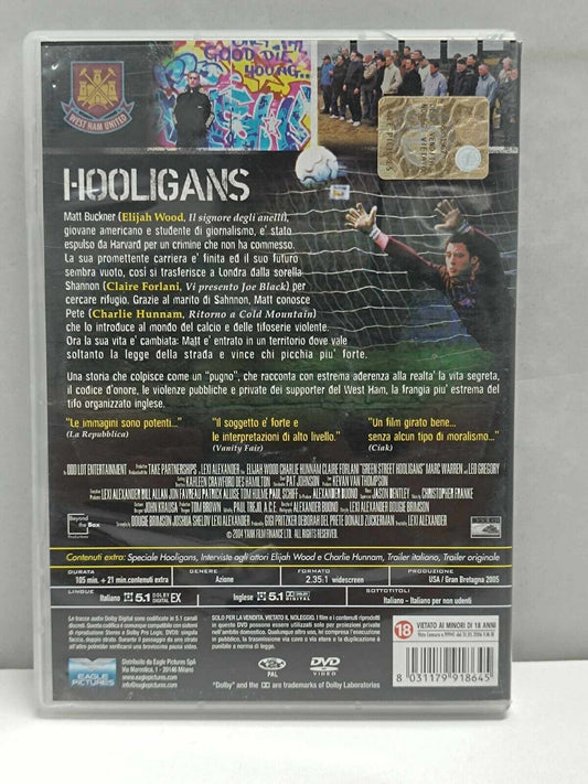 Hooligans 2005 Film DVD Italiano Usato Ita Elijah Wood