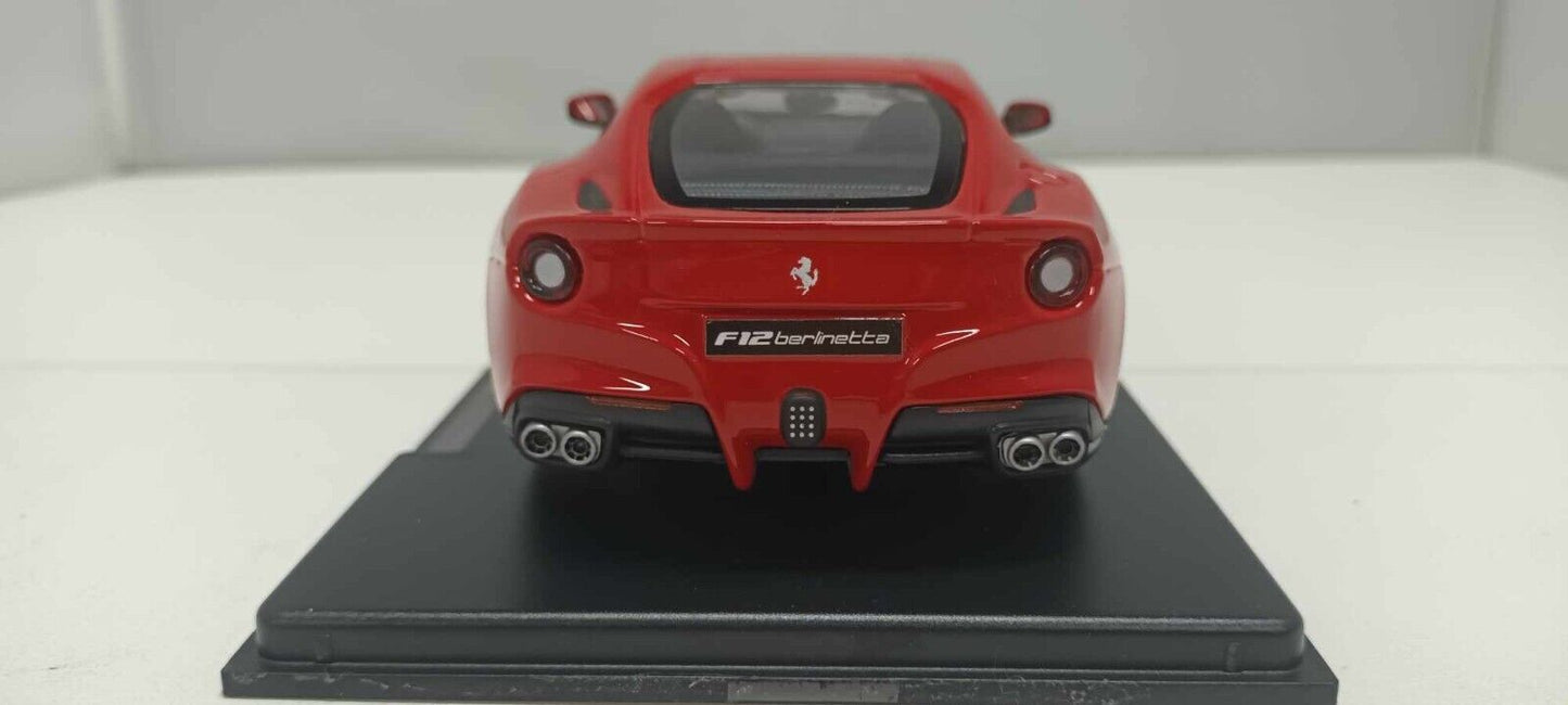 Ferrari F12 Berlinetta 2012 Edicola Burago 1:24 Rosso Red Usato + Teca